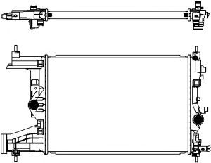 SAKURA AUTOMOTIVE 33511018 -  Радиатор, охлаждение двигателя